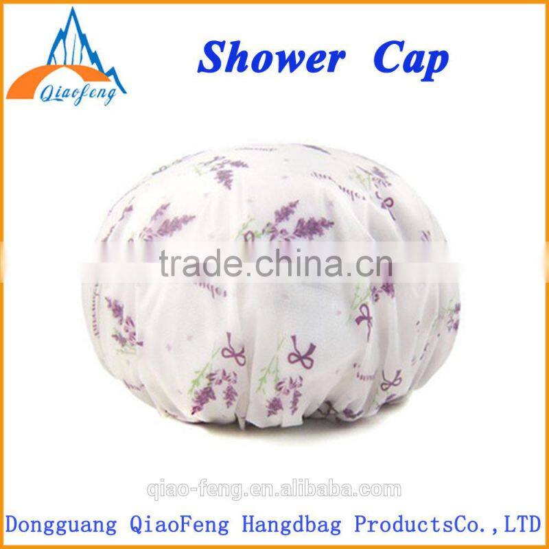 Double waterproof fashionable bathing caps / shower caps for women