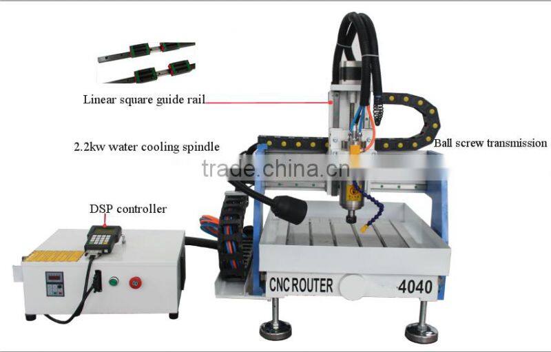 DSP controller 2.2 kw spindle cnc metal making machinery for wood stone metal 6090