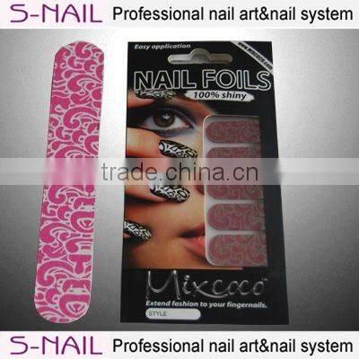 2016 cheapest nail files,nail file and sticker kit,nail sticker and file set wholesale