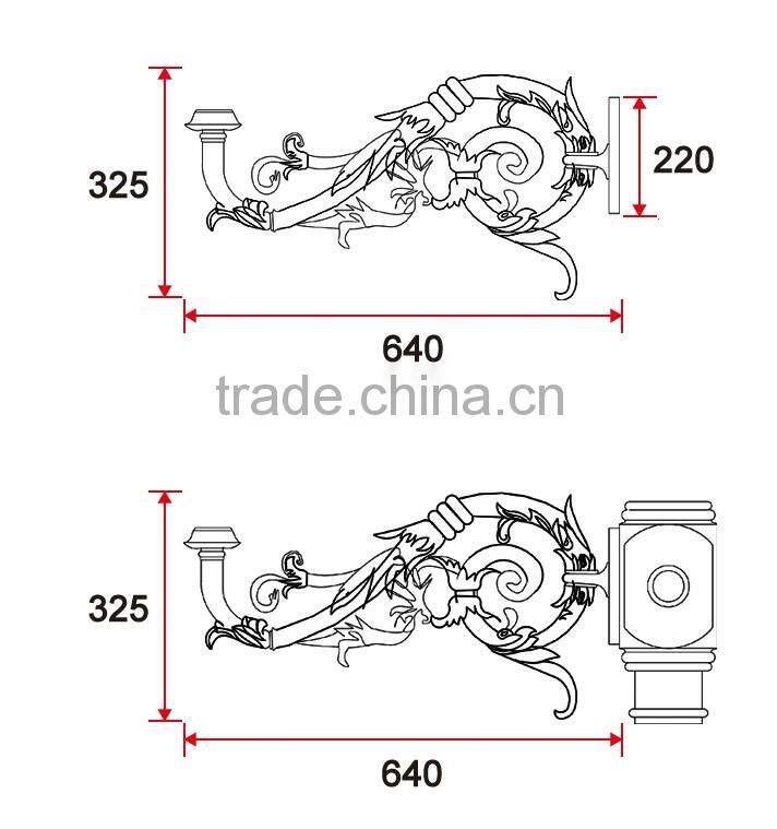 D114 Outdoor Lighting Fixture Street Light Pole Arms