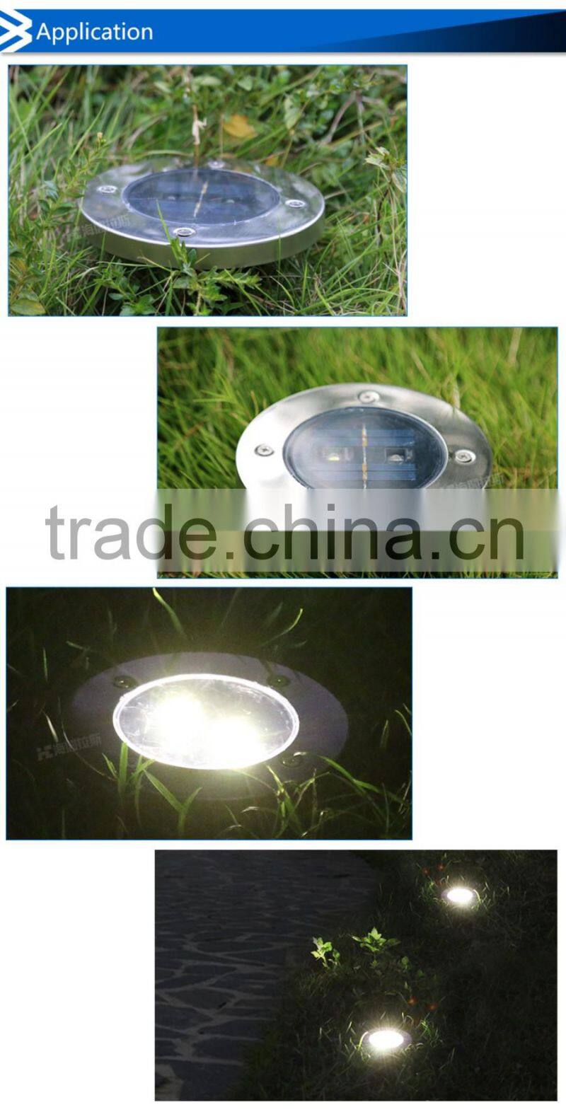 Insert Type Garden Pathway Underground Light LED Solar Lawn Lamp