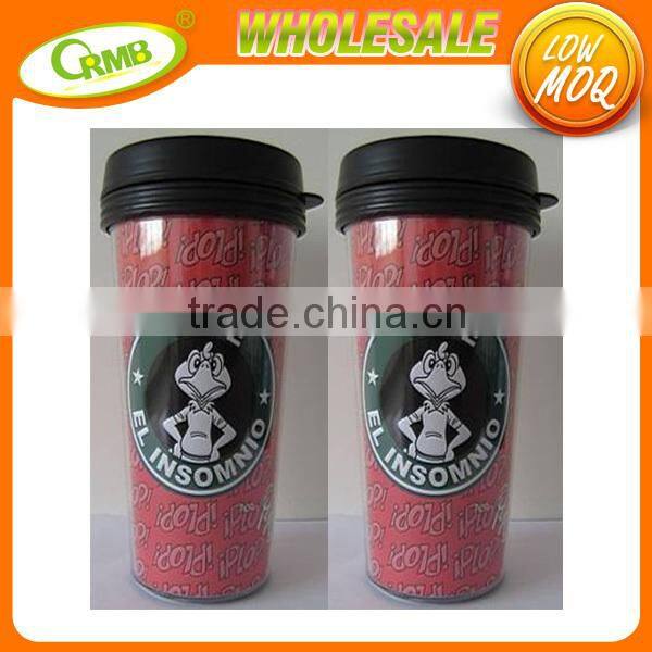 400ml stainless steel insert coffee mugs PP outer car mug
