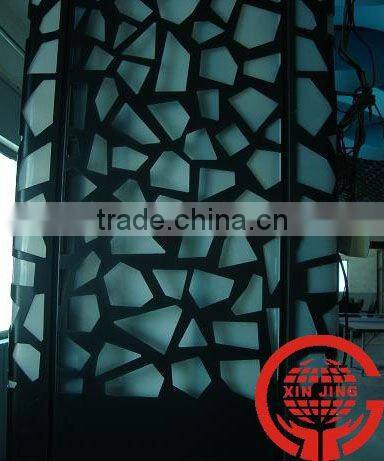 Perforated interior suspended ceiling