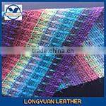 Embossed Light design Pu leather with twill fabric for sofa/car leather seat/upholstery/leather sofa supplier in wenzhou