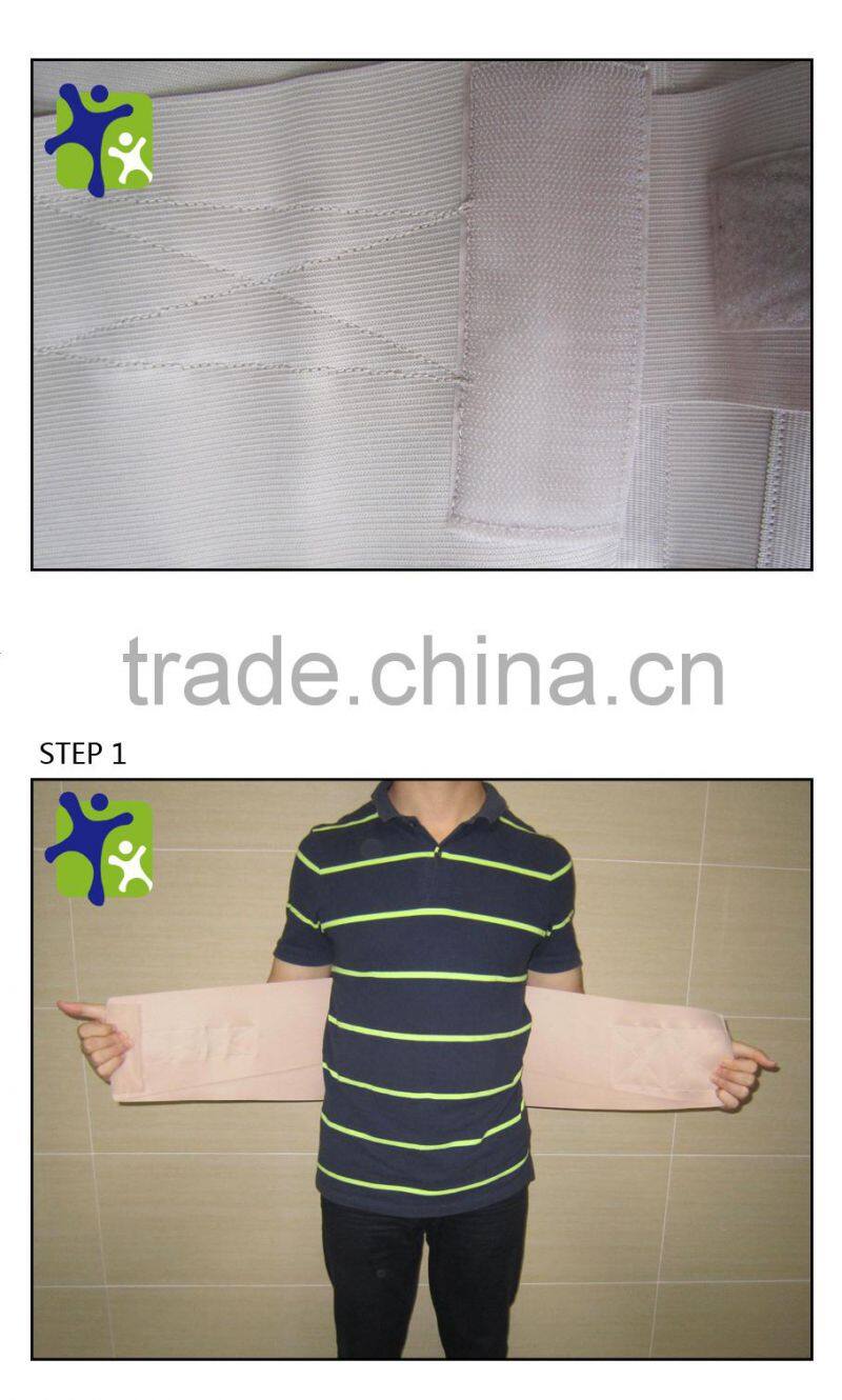 back support with Aluminium belt