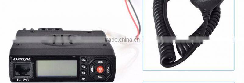 MINI vehicle radio 2 separate receivers 25W dual band BAOJIE BJ-218 moblie radio
