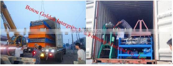 , Mitsubishi PLC Hydraulic Cutting Downspout pipe forming machine