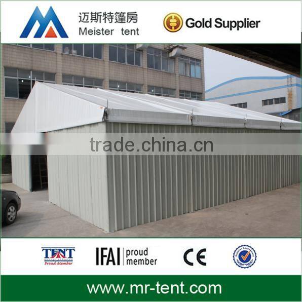 Outdoor temporary warehouse tent with ABS solid wall