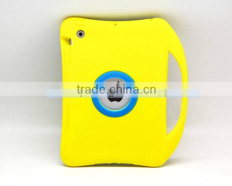 Kids Design with Handle Protective Silicone Rubber Tablet Case for iPad air 2