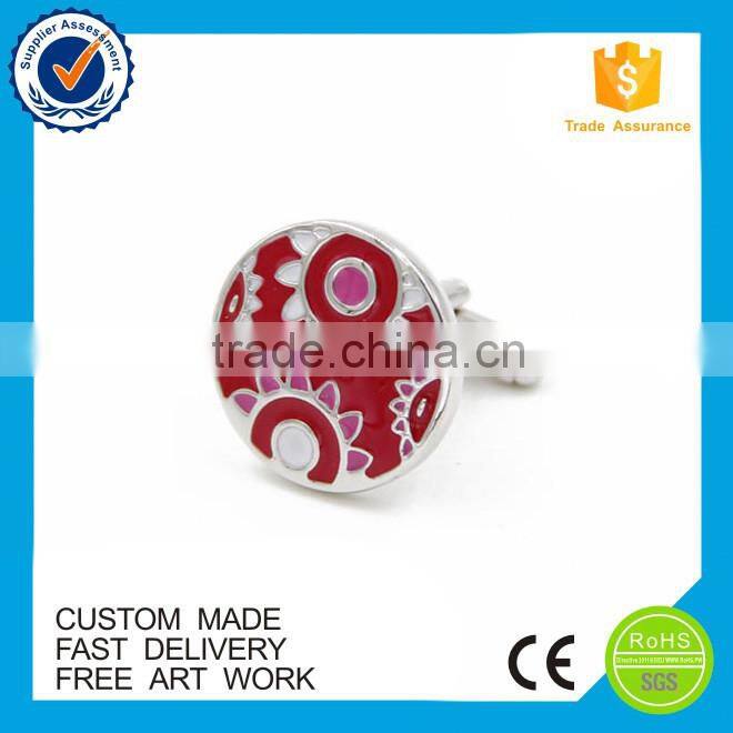 Hard enamel Chinese element clouds custom mens cufflinks