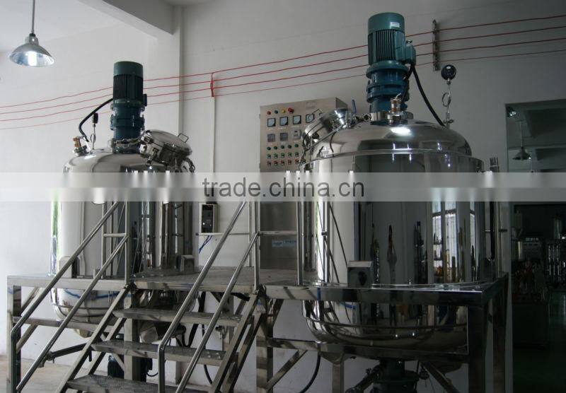 Blending tank shower gel/emulsifier mixing machin/ hand wash liquid soap making machine from Guangzhou lianhe