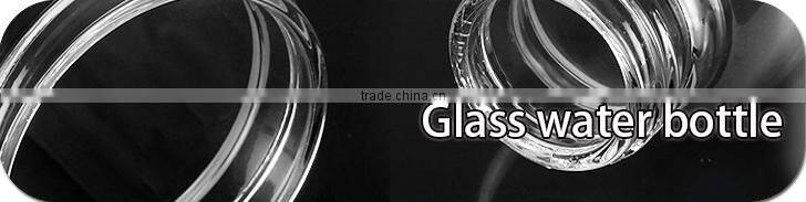 Durable pretty design frosted glass water bottle