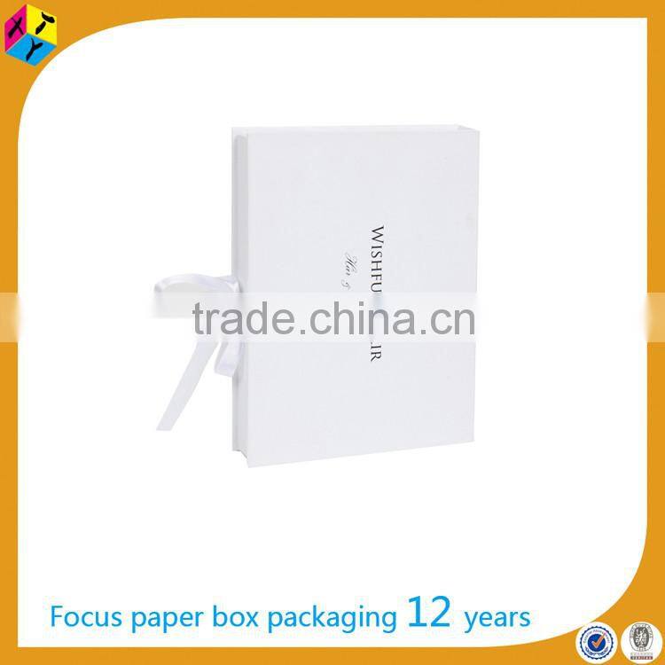 white customized hair extension packaging box