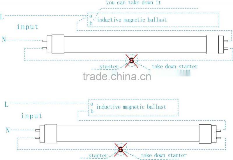 Singapore,27W 5ft 1500mm UL&DLC G13 T8 LED Light,Rotatable,Aluminum+PC,One end voltage, UL&DLC G13 T8 LED Lamp,5Years Warranty