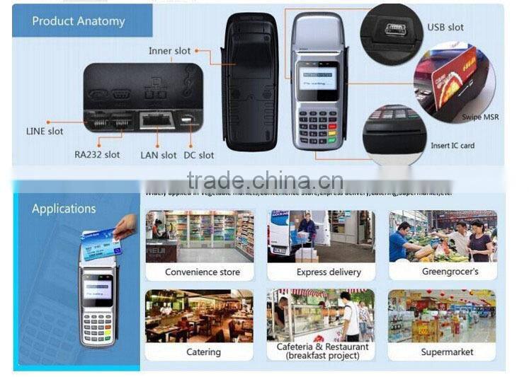 Portable Mobile POS All In One Machine with Printer,RFID,MSR
