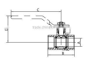 ART.1022 China Manufacturer Lever Handle CW617N PN 25 600 WOG Water Oil Gas Forged 1" 1 Inch Brass Ball Valve for Wholesale