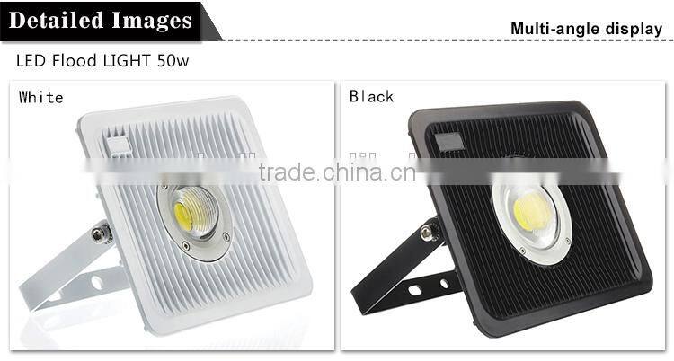 CE GS approved 85-265v IP 65 50w led flood light with super thin slim floodlight led cob floodlight outdoor led flood light