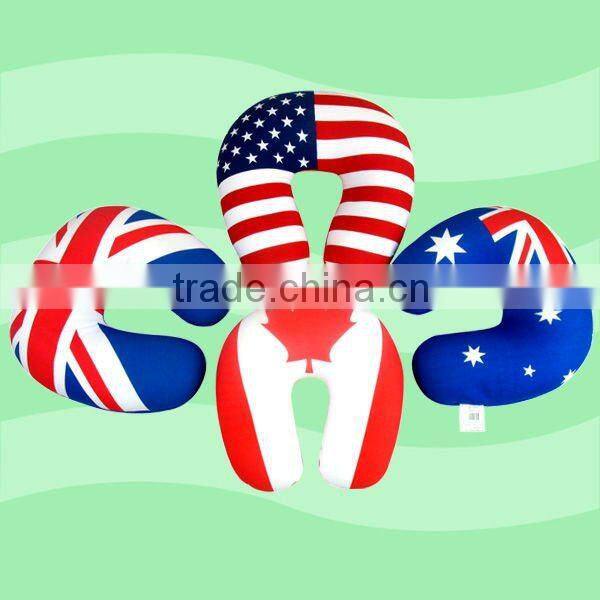 2014 Hot Selling u shape pillow filled with soft polystyrene beads