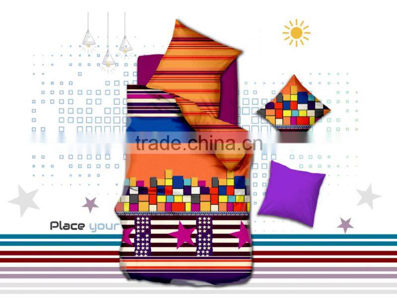 India market 3pcs bedsheet set FACTORY FOR 3D BEDDING SET