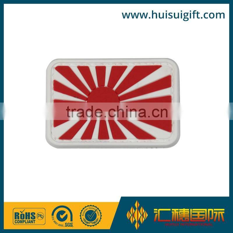 wholesale promotional fashionable PVC badge custom design