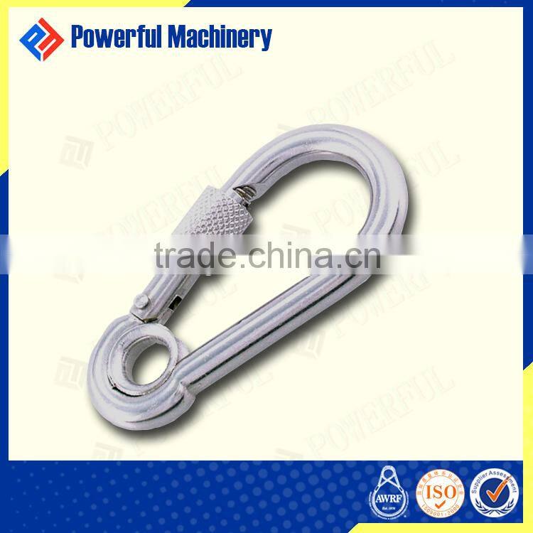 Spring Carabiner Clip with Screw