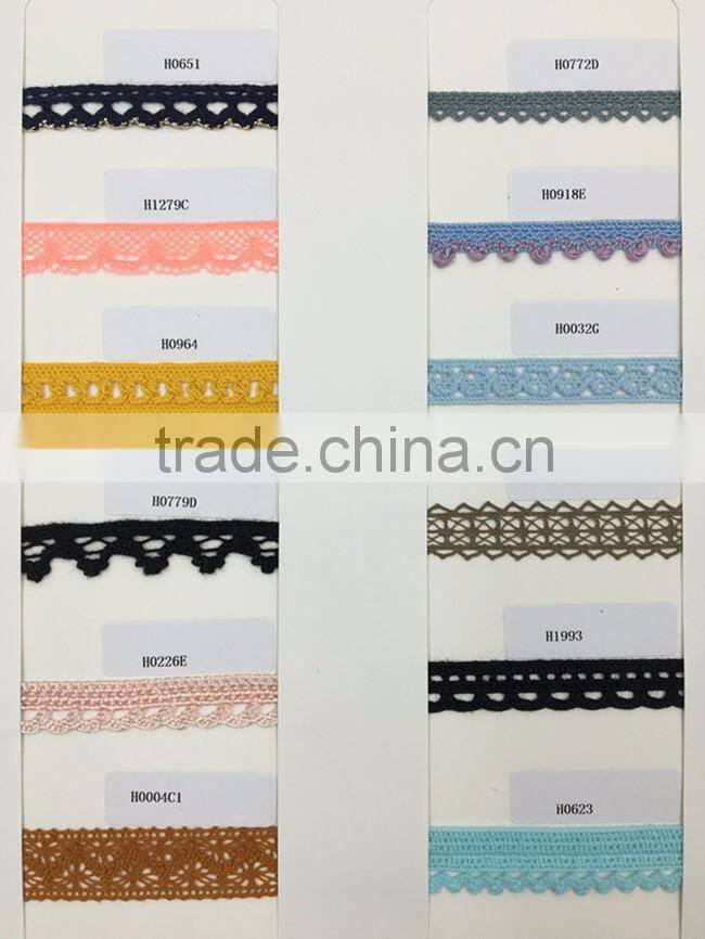 Wholesale High Quality H0002N1 Lace Ribbon,Crocheted Lace,100% Cotton Lace