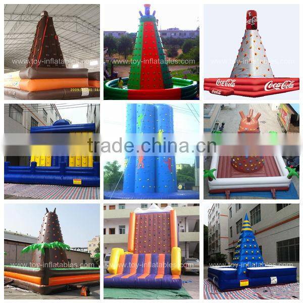 High quality customized giant inflatable rock climbing wall