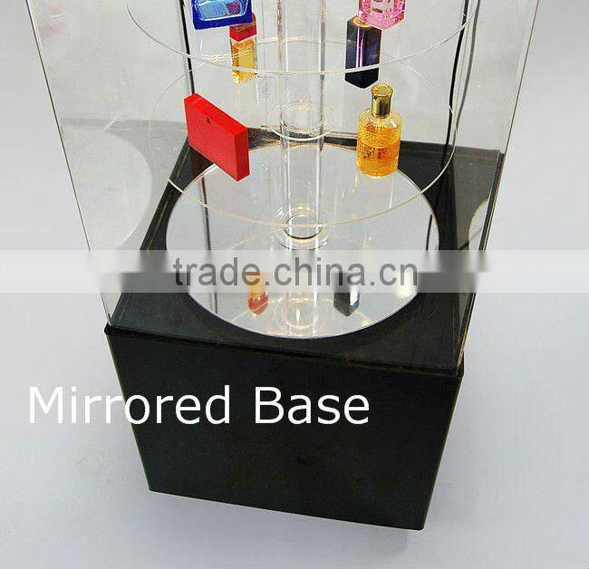 acrylic/plexiglass perfume case/display stand