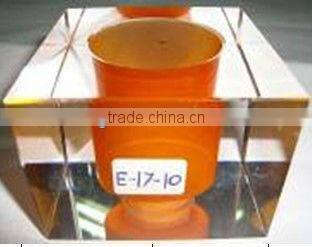 Amber color crystal lamp shade