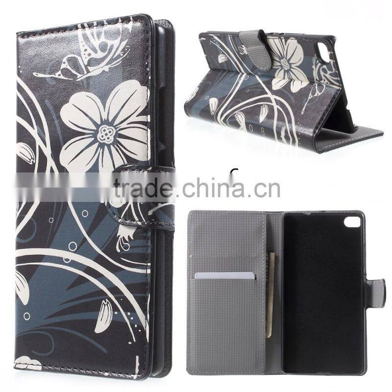 The series of restoring ancient ways Leather Cover for Huawei Ascend P8 with Card Slots,case for Huawei P8,case for Huawei P8