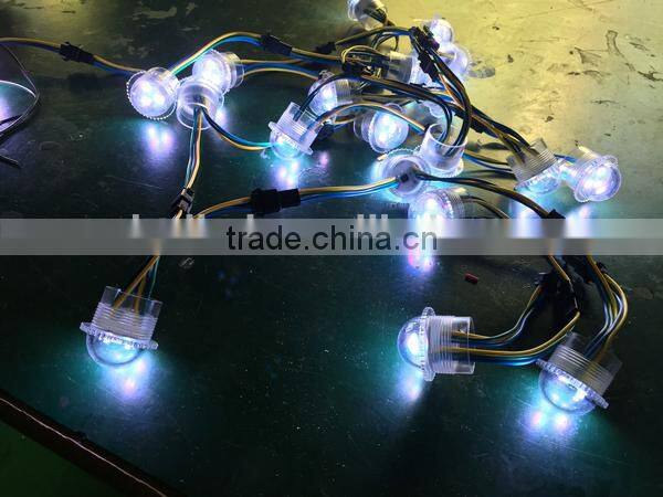 3LEDs 30mm Addressable Programmable Waterproof Outdoors Full Color Outdoor Rgb Led Point Lights