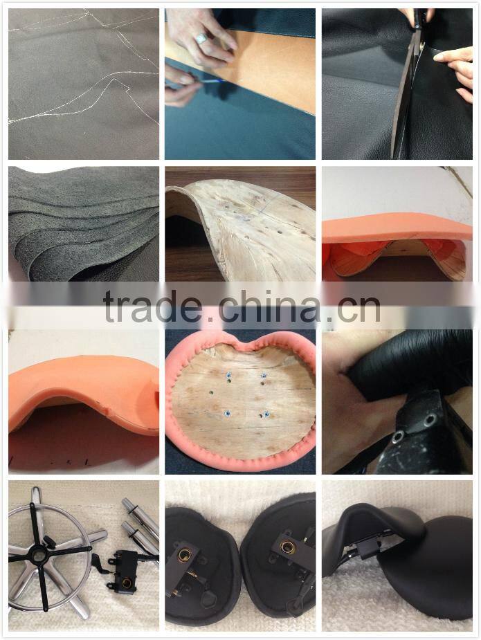 European design sensual salon stool /fashionable salon stool/ classic salon saddle stool with beautiful design backrest