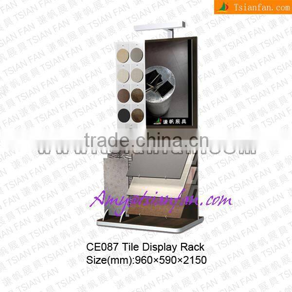 CE086Black stone acrylic counter display