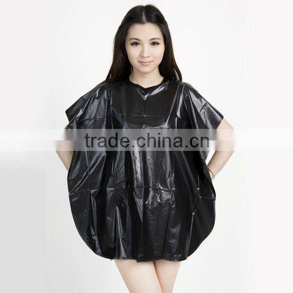 RED color hairdressing cape from manufactory cape for pvc