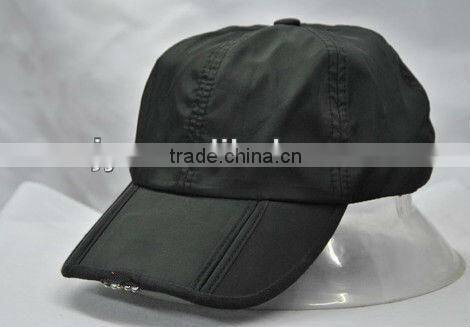 100% fleece high quality baseball caps with 3-5 led lights