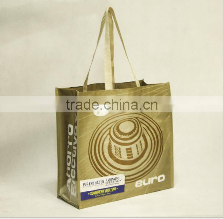 Promotional pp handle durable nice pp shopping bag