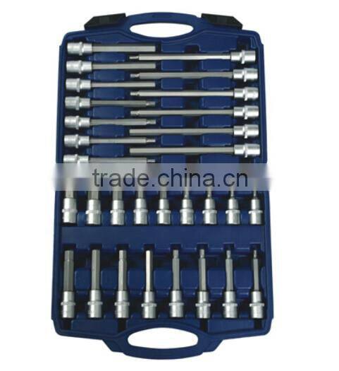 30 pcs 1/2" Dr. Ex-long Torx bits socket set