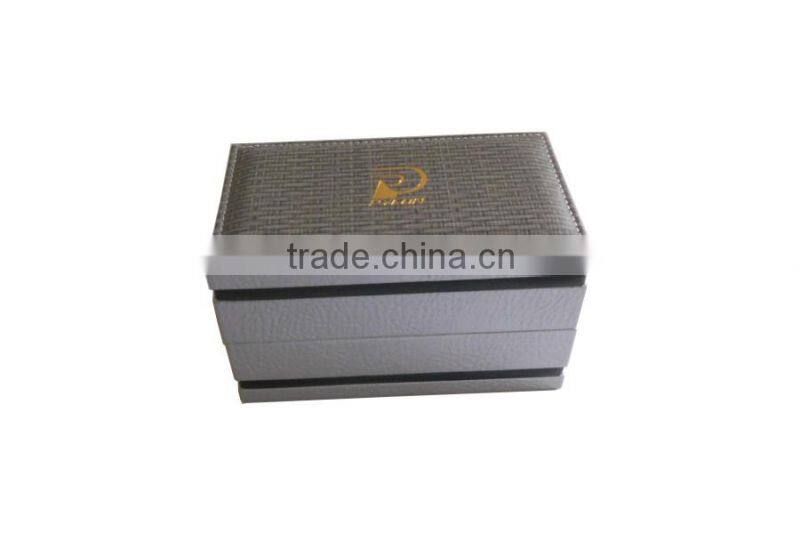 2014 elegant wooden & leather gift watch box wholesale