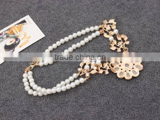 Top Quality Flower Pearl Choker Vintage Pendant Statement Necklace Women Necklaces & Pendants Fashion Necklaces for Women 2014