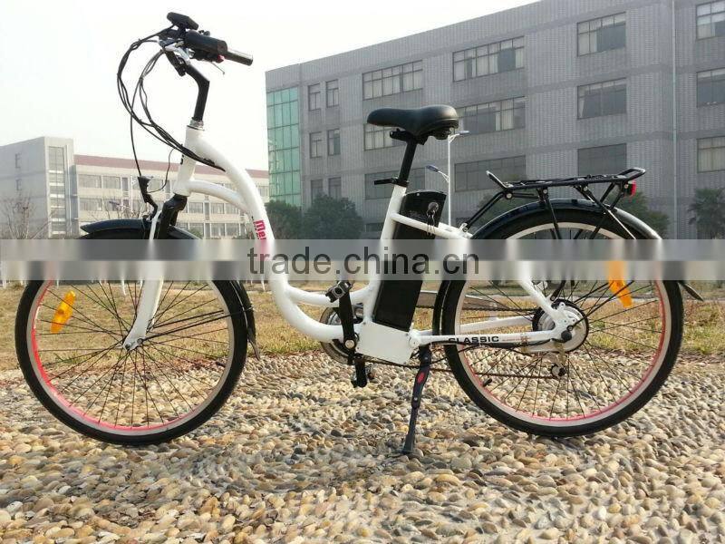 cheap green female city buy electric bike with CE, EN15194