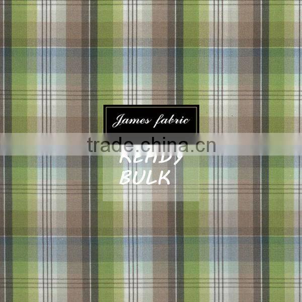 James High Quality 100% Cotton Yarn Dyed Carbon Peaching Colorful Check/Plaid Autumn & Winter Shirting Fabric