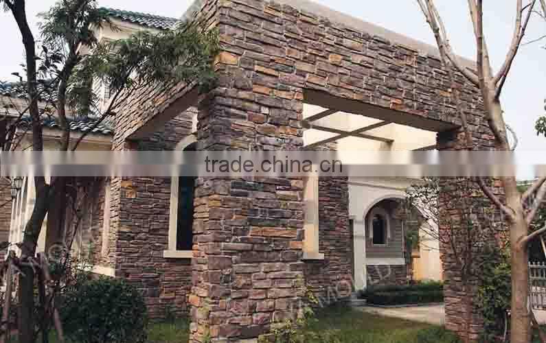 100% silicon raw material artificial stone molds for making wall artificial stone