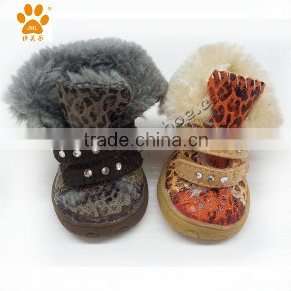 JML 2015 Pet Supply Warm Snow Shoes Rubber Dog Boots