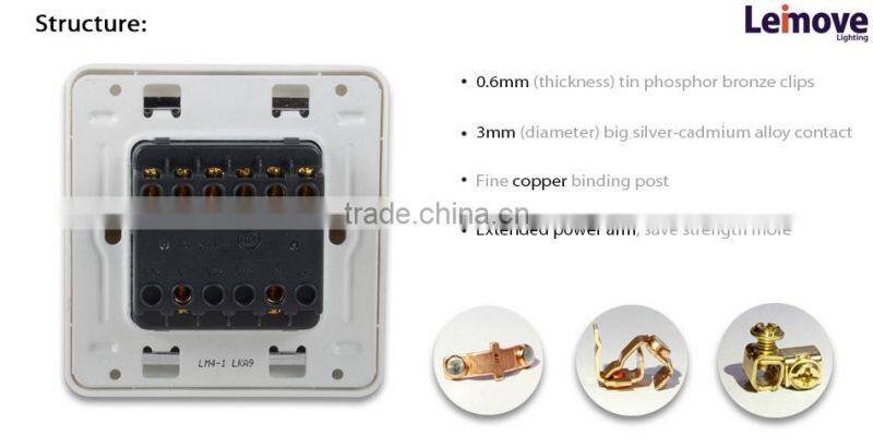 hot sell electronic light 4 gang 2 way switch