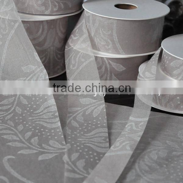 zebra satin table runner