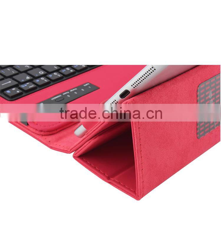 red Universal Leather Case Flip Cover for 7 inch Tablet Pu Stand Leather keybord Case