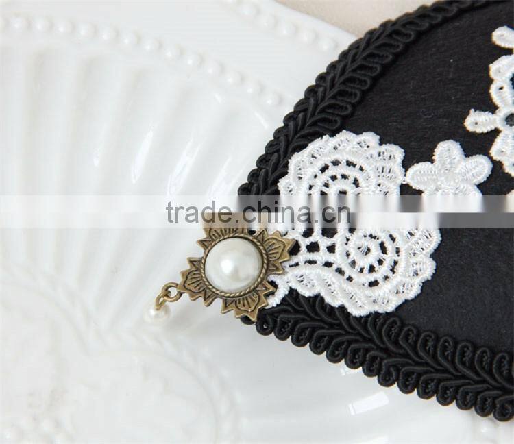 MYLOVE fashion party rose lace mini top hat handmade jewelry