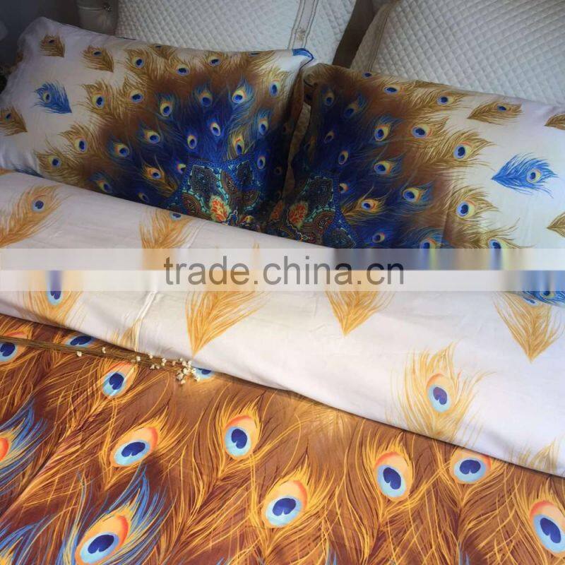 Sublimation print Bed Sheet Set, Custom made Digital Print Bed Sheet