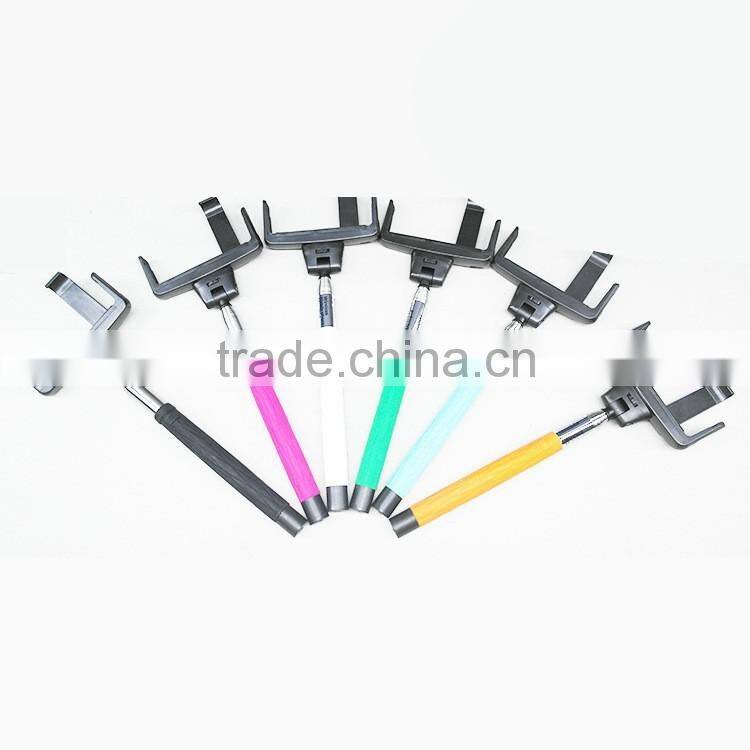 2015 Hot Product Extendable Wireless Bluetooth Selfie Stick D09 Universal Monopod with Mirror