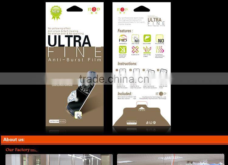 iTop 3H high clear anti-shock mobile phone screen protector for LG G pro 2